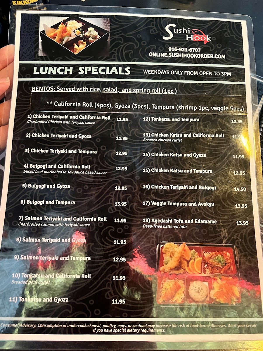 Sushi Hook Menu - Image 1